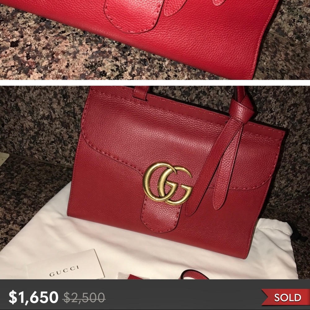 *SOLD* Gucci, Leather, Red Bag